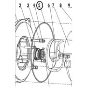 Кольцо уплотнительное крышки насоса TSS-PDST100E/O-ring seal TSS-PDST100E, №5 (30152-00129-00)