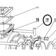Винт корпуса помпы TSS-PDST100E/T-bolt M10 TSS-PDST100E, №19 (30103-00024-00)