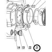 Фланец помпы впускной TSS-PDST100E/Water inlet TSS-PDST100E, №21 (70010-00741-00)